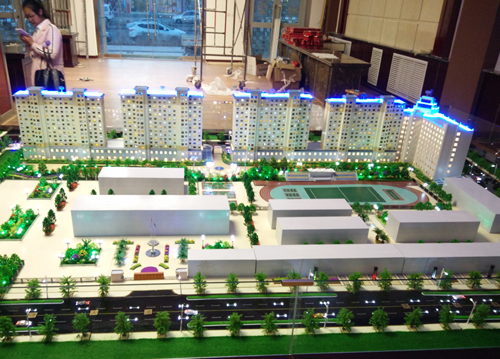 西宁沙盘制作,楼盘展示沙盘模型