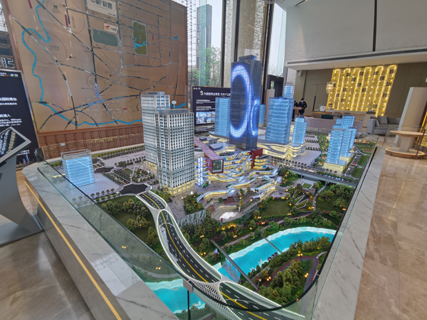 制作好的沙盘模型也是营销推广