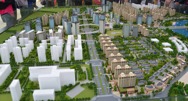 地产公司沙盘模型：展现未来城市风貌